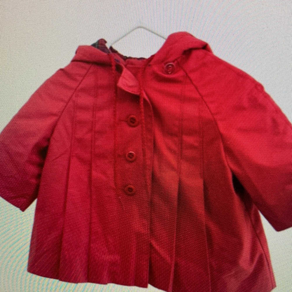 Red Hooded Kids Jacket